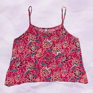 Mudd Pink Floral Camisole Top